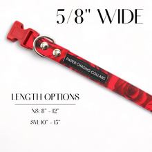 Load image into Gallery viewer, Red Roses Valentine's Day dog collar