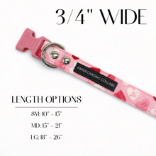 Load image into Gallery viewer, Valentine's Day dog collar, Valentine's Day candy heart dog collar - Bundle Builder