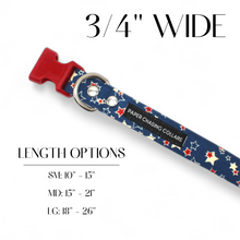 Load image into Gallery viewer, VINTAGE STARS PATRIOTIC DOG COLLAR