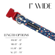 Load image into Gallery viewer, VINTAGE STARS PATRIOTIC DOG COLLAR