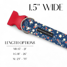 Load image into Gallery viewer, VINTAGE STARS PATRIOTIC DOG COLLAR