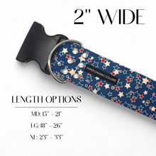 Load image into Gallery viewer, VINTAGE STARS PATRIOTIC DOG COLLAR