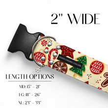 Load image into Gallery viewer, Christmas Cookie Dog Collar - Customize with name and phone number