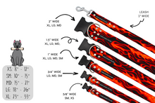 Load image into Gallery viewer, Fire flames dog collar - Bundle Builder