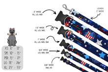 Load image into Gallery viewer, Patriotic stars dog collar - Bundle builder