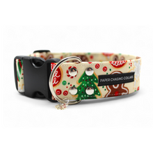 Load image into Gallery viewer, Christmas Cookie Dog Collar - Customize with name and phone number
