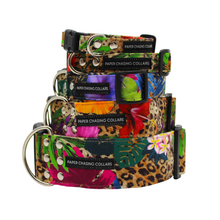 Load image into Gallery viewer, Tropical flower leopard dog collar - Bundle Builder