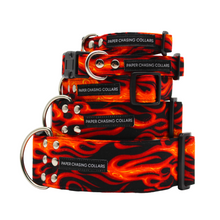 Load image into Gallery viewer, Fire flames dog collar - Bundle Builder