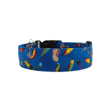 Load image into Gallery viewer, Blue fishing lure dog collar - Bundle Builder