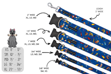 Load image into Gallery viewer, Blue fishing lure dog collar - Bundle Builder