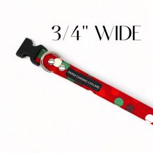 Load image into Gallery viewer, Red and Green polka dot Christmas Dog Collar - Bundle Builder