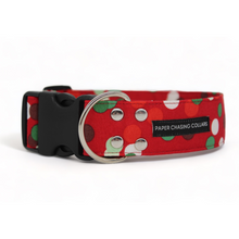 Load image into Gallery viewer, Red and Green polka dot Christmas Dog Collar - Bundle Builder