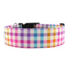 Load image into Gallery viewer, Spring plaid dog collar