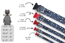 Load image into Gallery viewer, VINTAGE STARS PATRIOTIC DOG COLLAR