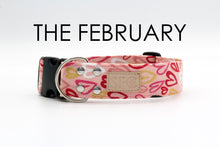 Load image into Gallery viewer, Graffiti heart Valentine dog collar - The February