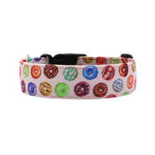 Load image into Gallery viewer, Donut shop dog collar - Cute pink donut dog collar - The Mabel