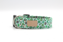 Load image into Gallery viewer, Coffee and donuts St Patricks day dog collar - The Bailey