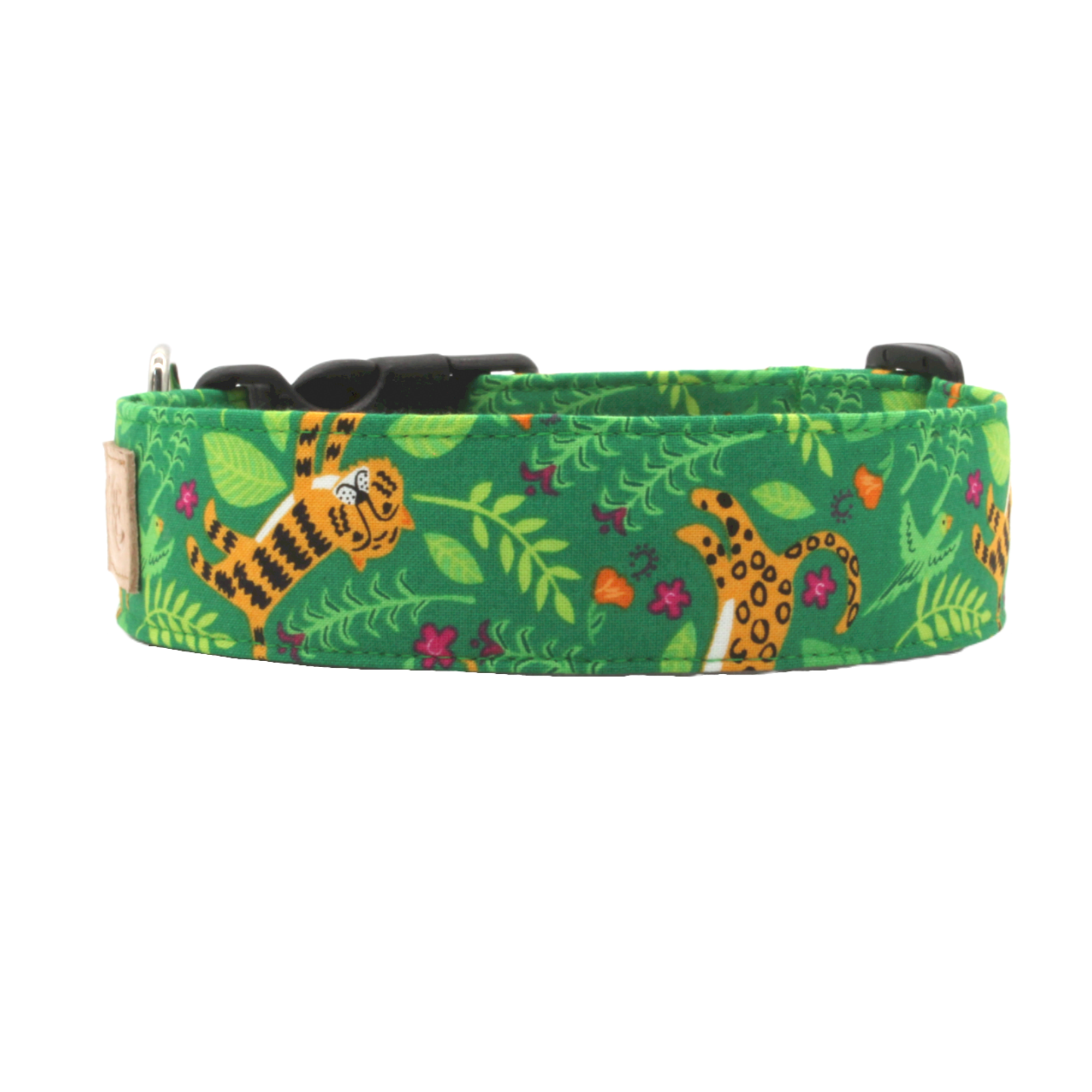 bright green dog collar