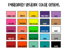 Load image into Gallery viewer, embroidered dog collar thread color samples
