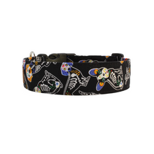 Load image into Gallery viewer, Cute spooky dog sugar skull dog collar - The Sugar