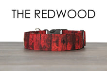 Load image into Gallery viewer, The Redwood - Red barnwood style dog collar - So Fetch & Company