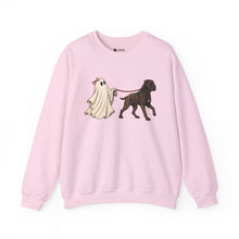 Load image into Gallery viewer, Cane Corso Ghost Dog Walker Sweatshirt — Cute Halloween Crewneck for Dog Lovers
