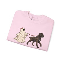Load image into Gallery viewer, Cane Corso Ghost Dog Walker Sweatshirt — Cute Halloween Crewneck for Dog Lovers

