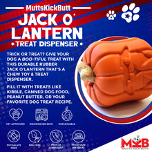 Load image into Gallery viewer, Jack O' Lantern Dog Toy - Durable Halloween Chew Toy for Large Dogs | USA Made
