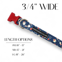 Load image into Gallery viewer, VINTAGE STARS PATRIOTIC DOG COLLAR
