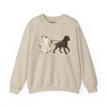 Load image into Gallery viewer, Cane Corso Ghost Dog Walker Sweatshirt — Cute Halloween Crewneck for Dog Lovers
