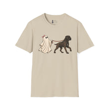 Load image into Gallery viewer, Halloween Cane Corso Ghost T‑Shirt — Cute Ghost Walking Brindle Dog Tee
