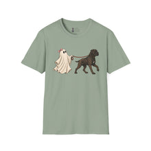 Load image into Gallery viewer, Halloween Cane Corso Ghost T‑Shirt — Cute Ghost Walking Brindle Dog Tee
