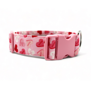 Valentine's Day dog collar, Valentine's Day candy heart dog collar - Bundle Builder