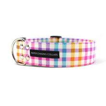Load image into Gallery viewer, Spring plaid dog collar
