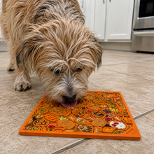 Load image into Gallery viewer, Zombie eMat - Enrichment Lick Mat for Dogs and Cats | Halloween Skull Design | SodaPup
