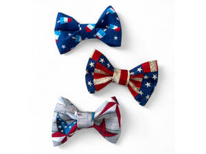 USA 3 Pack Dog Collar Bow Tie Accessories