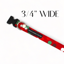 Load image into Gallery viewer, Red and Green polka dot Christmas Dog Collar - Bundle Builder
