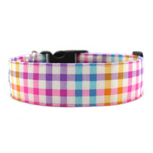 Load image into Gallery viewer, Spring plaid dog collar
