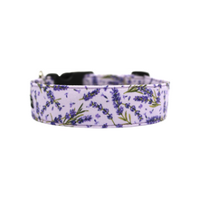 Load image into Gallery viewer, Purple lavender sprig dog collar
