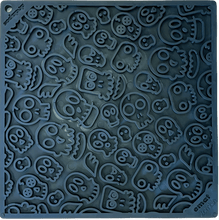 Load image into Gallery viewer, Zombie eMat - Enrichment Lick Mat for Dogs and Cats | Halloween Skull Design | SodaPup
