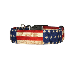 The USA - American flag dog collar