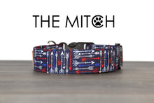 Load image into Gallery viewer, The Mitch - Red white and blue arrow dog collar - So Fetch &amp; Company
