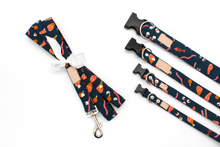 Load image into Gallery viewer, Cute surf and turf dog collar - The Blake in navy
