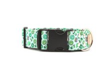 Load image into Gallery viewer, Coffee and donuts St Patricks day dog collar - The Bailey
