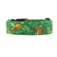 Load image into Gallery viewer, Bright green jungle dog collar - The Tarzan
