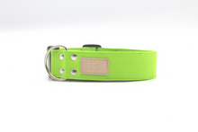 Load image into Gallery viewer, Lime Green Solid Dog Collar - The Classic in Lime
