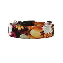 Load image into Gallery viewer, The Harvest - Pumpkin and fall floral dog collar
