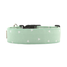 Load image into Gallery viewer, Mint Green Geometric Triangle Dog Collar - The Riley
