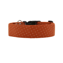 Load image into Gallery viewer, The August in pumpkin - Deep orange fall dog collar
