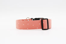 Load image into Gallery viewer, Dusty Rose and white polka dot Valentine dog collar - The Sweetie
